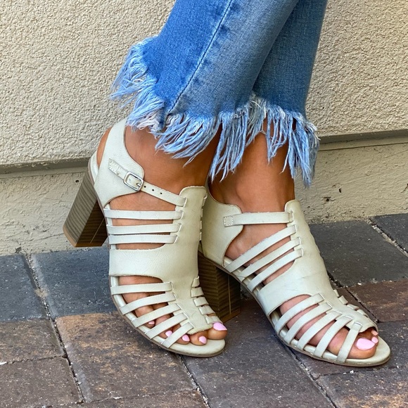 Distressed Leather Fisherman Huarache Heel Sandal - Picture 11 of 16